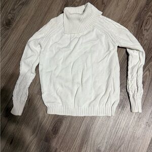Tribal Cream Cowl Neck Sweater